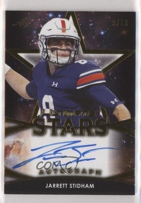 2019 Leaf Ultimate Stars Gold 9/10 Jarrett Stidham #SA-JS1 Rookie Auto RC uk2