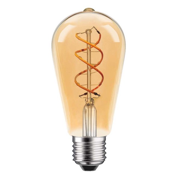 Led Spiral Filament Edison ST64 Lampe 5W E27 Gold Extra Warmweiß 1800K Dimmbar-image