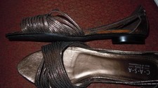 CASA DI STELLA LADIES BRONZE COLOURED SHOES DESIGNED IN ITALY SIZE 41