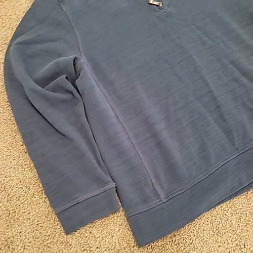 Tommy Bahama Pullover 1/4 Zip Big Sailfish Uomo Blu Maglione Camicia Manica Lunga XL - Foto 2 di 13