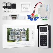 7inch Wired Video Door Intercom System with IR Night Vision for Home Security