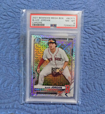 BLAZE JORDAN 2021 Bowman Mega Box #BCP71 Chrome Prospect Mojo Refractor PSA 8 NM