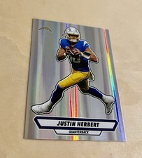 2025 Panini Stickers & Card Collection Justin Herbert Foil Insert Chargers