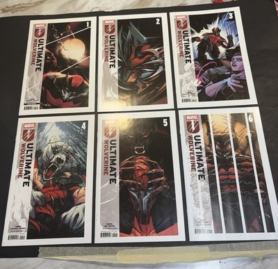 Lot Of 6 Ultimate Wolverine. 1, 2, 3, 4, 5 & 6. All 9.4.