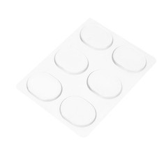6 Pcs Transparent Round Patch Heel Cushion Pads Women Gel for Feet Cups