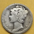 1925-S Mercury Dime - Actual Silver Coin  Same Day Shipping