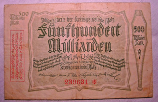 222) Speyer Kreisgemeinde ★★★ 500 Milliarden Mark 1. Okt. 1923 ★★★