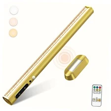 Battery Powered Operated Wall Strip Lights LED Light Bar Motion Sensor Gold