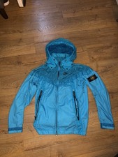 Nike x Stone Island Hyperlight Membrana Windrunner Jacket XS Blue Authentic