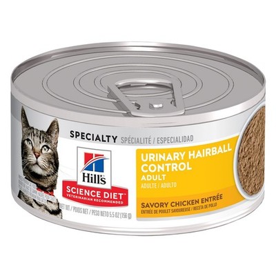 Hill's Science Diet Urinary Hairball Control Wet Cat Food 24x5.5 oz