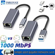 USB 3.0 to RJ45 Gigabit Ethernet Adapter 1000Mbps LAN for PC Laptop Mac