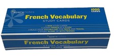 French Vocabulary Study Flash Cards Spark Notes 1000 Homeschool Curriculum