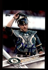 Signed Baseball Card Auto Stephen Vogt 2017 Topps #406 Oakland Athletics