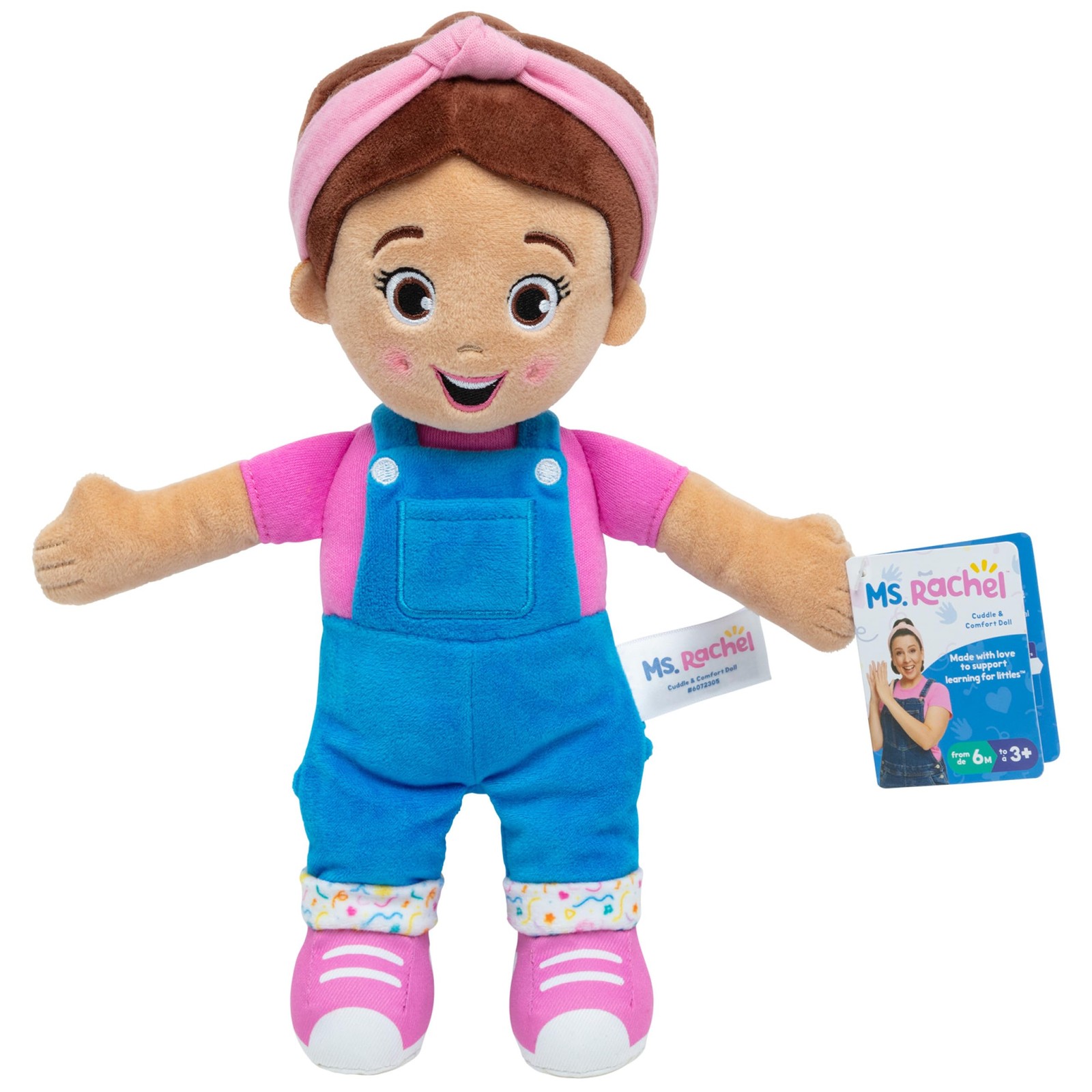 Ms. Rachel Official Cuddle & Comfort Doll, 11&rdquo; Premium Plu