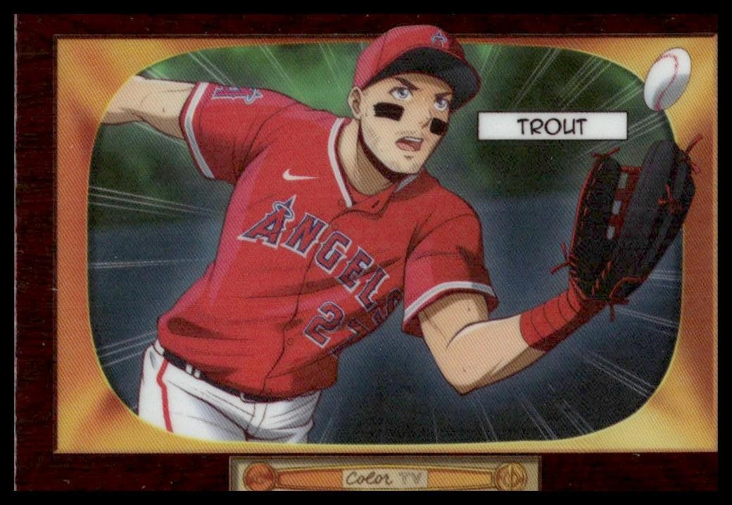 2024 Bowman #BA-3 Mike Trout 1955 Bowman Anime