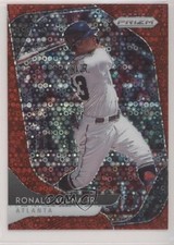 2020 Panini Prizm Tier II Quick Pitch Red Donut Circle 94/99 Ronald Acuna Jr o7m