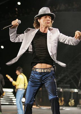Mick Jagger of The Rolling Stones performs opening night of their - Old Photo 33
