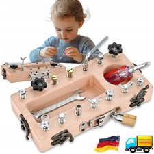 Montessori Holz Schraubbrett Kinder Spielzeug...