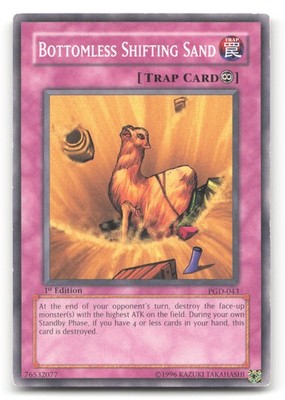 Yugioh Bottomless Shifting Sand Common 1st Edition PGD-043 NM