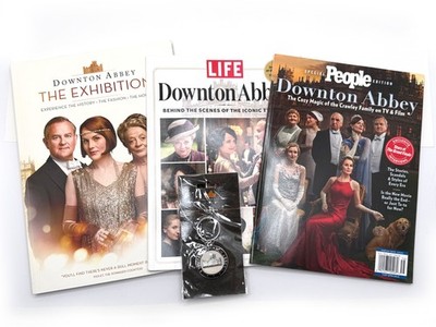 Downton Abbey LOT The Exhibition Program, Keychain, Magazines LIFE, PEOPLE Movie