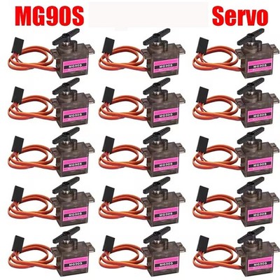 1-50X MG90S Mini Micro Servo Motor Metall Getriebe Gear RC Modellbau Für RC Boot