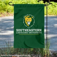 Southeastern Louisiana Lions Wordmark Logo Garden Flag and Yard Banner