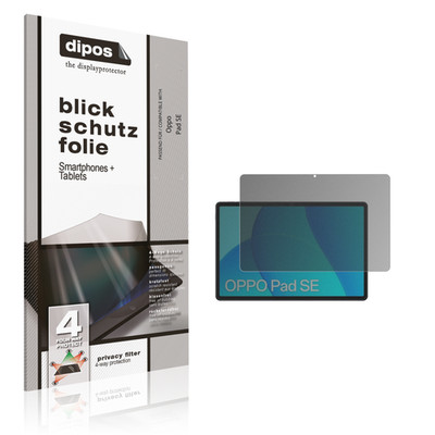 Blickschutzfolie für Oppo Pad SE matt Schutzfolie Folie Display Schutz dipos