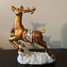 Christmas Holiday Decoration Reindeer Figurine 12x10  Approx.