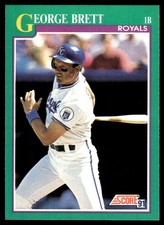 George Brett 1991 Score #120 Royals MLB READ FREE SHIPPING AutographDen