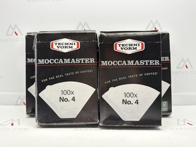 Moccamaster Technivorm 85022 Paper Filter No. 4 White | Pack of 4 Boxe