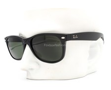 Ray-Ban New Wayfarer Sunglasses RB2132F 901L Polished Black 55mm Alternative Fit