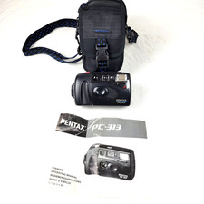 Pentax PC-313 35mm Point  Shoot Film Camera  4 new rolls of Kodak film VINTAGE