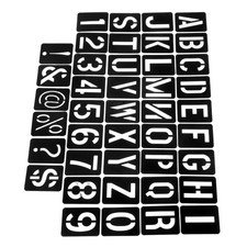  42 Pcs Letter Stencils Alphabet Number Numbers Craft Drawing Template