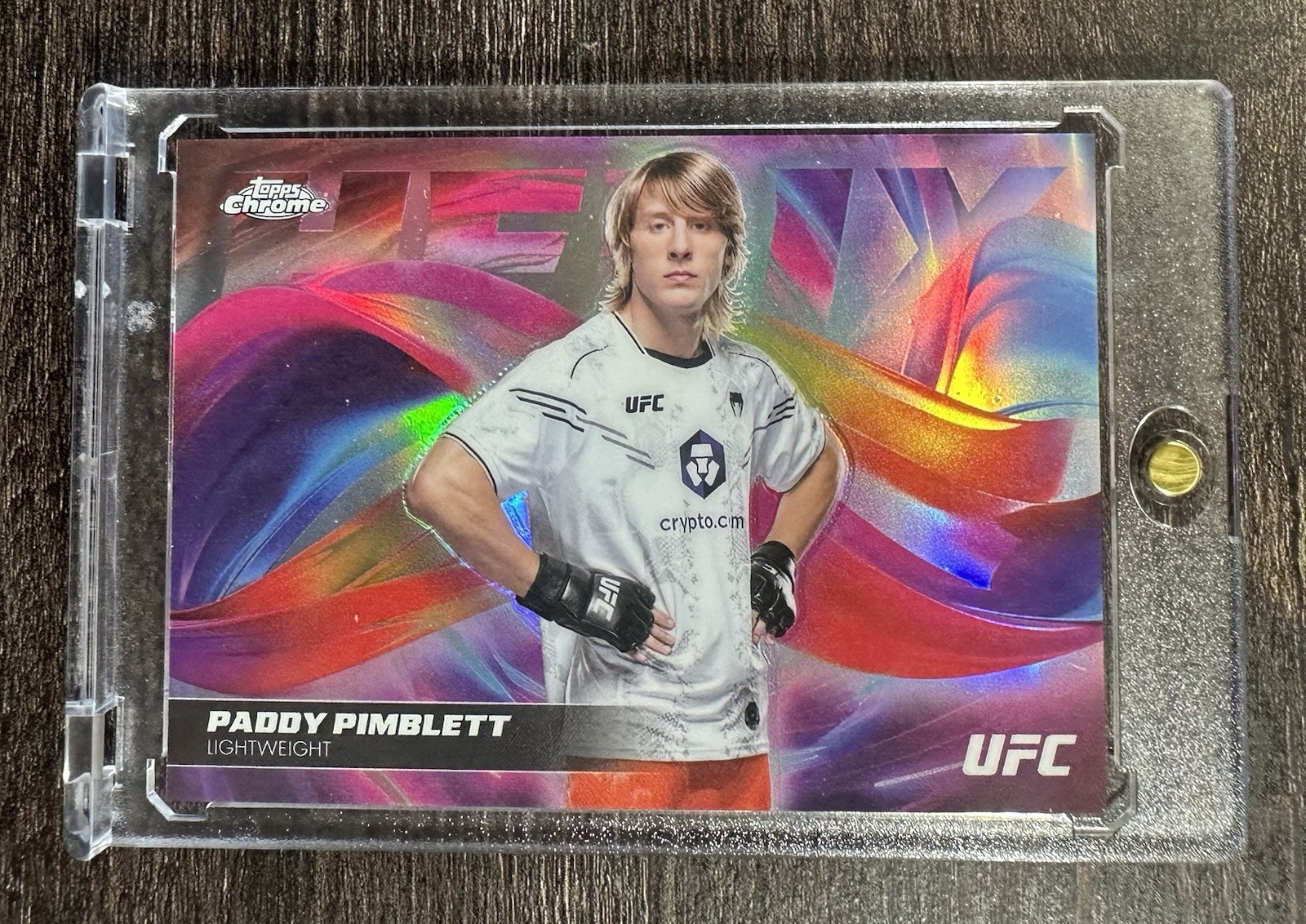 Topps 2026 Chrome UFC Helix Paddy Pimblett MMA #HX-6 Insert Trading Card