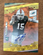 Auto RC Jaelan Phillips 2021 Panini Prestige Gold xTra Points Miami Hurricanes 