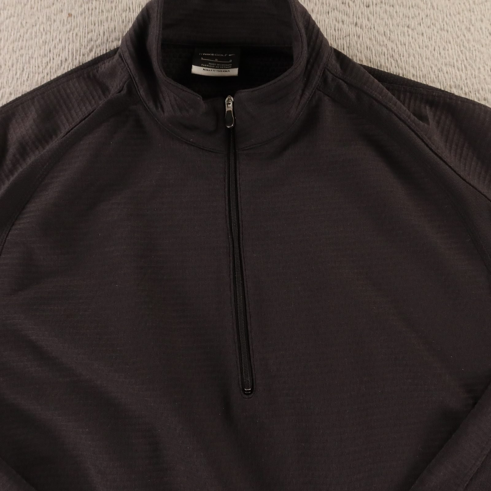 Nike Pullover Mens L Black Solid Polyester Nike G… - image 2