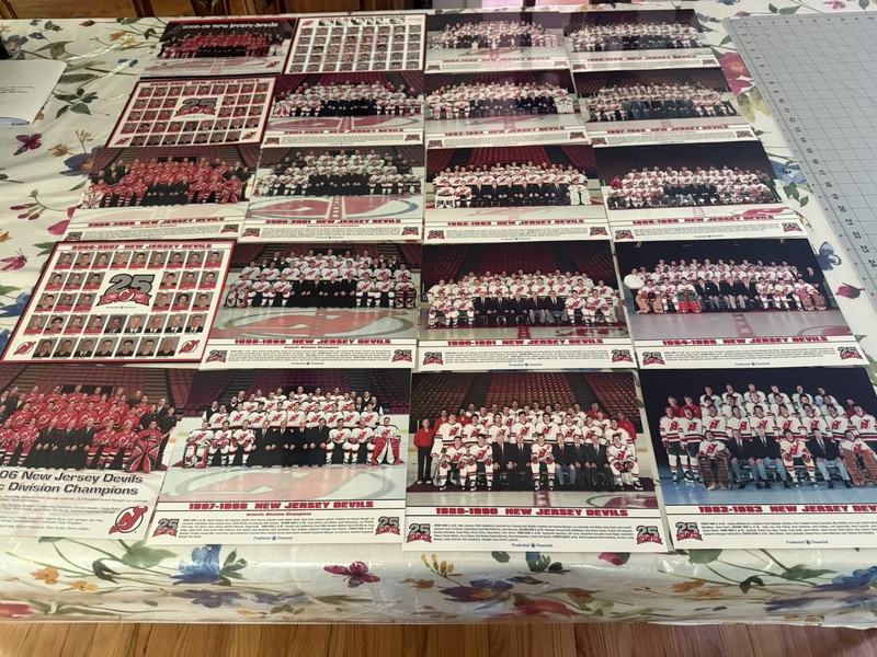 New Jersey Devils Team Pictures 20 In all From Season 1982 /1983 To 2008 /2009