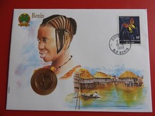 *Numisbrief  Benin mit 5 Franc 1986*  (ALB39)