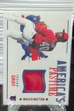 2022 Panini Chronicles -America's Pastime Swatches Josiah Gray #APS-JG Nationals
