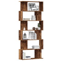 BüCherregal Altholz-Optik 80X24X192 Cm Holzwerkstoff Standregal