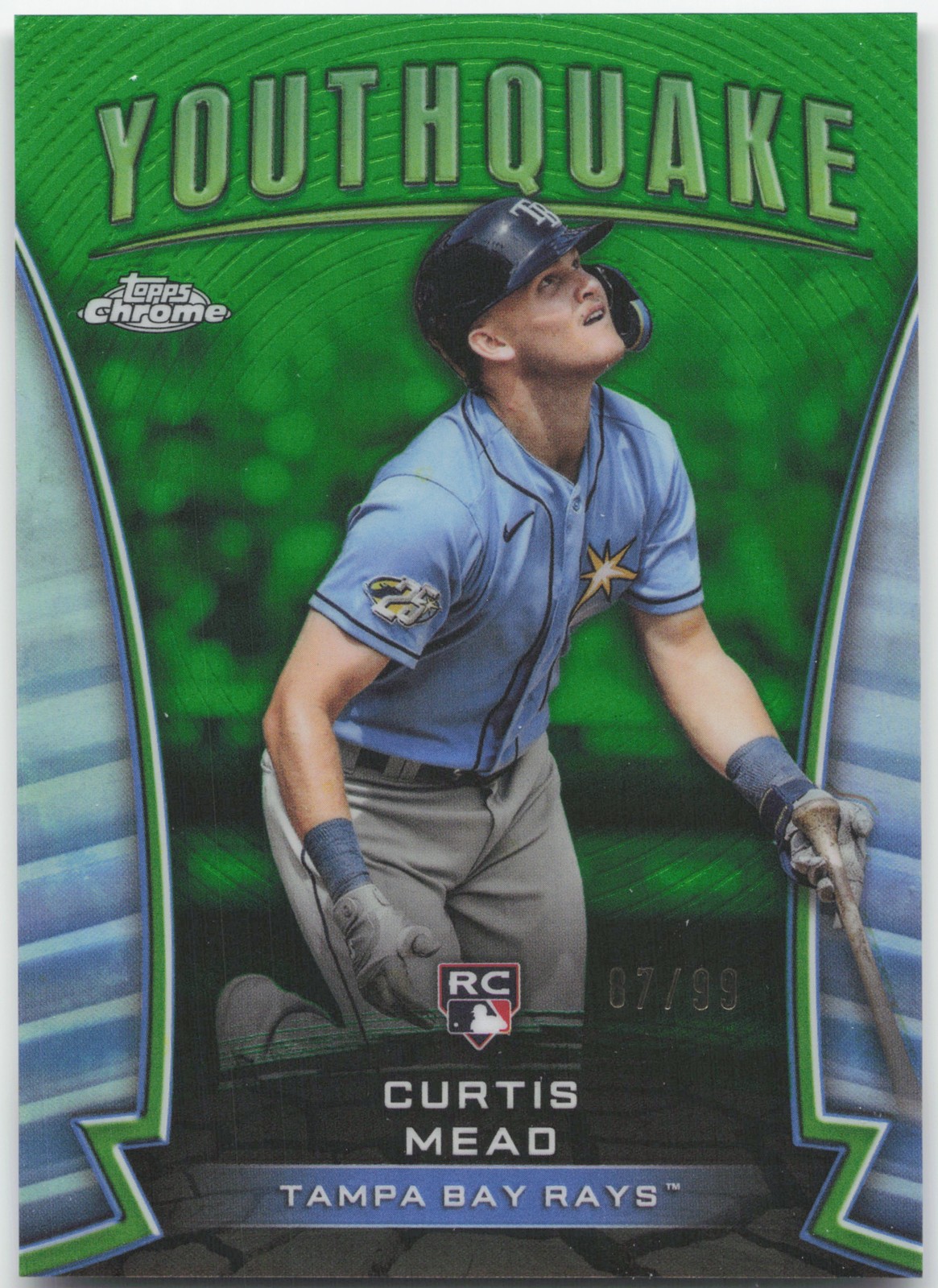 2024 Topps Chrome #YQ-6 Curtis Mead Youthquake Green Refractors #/99