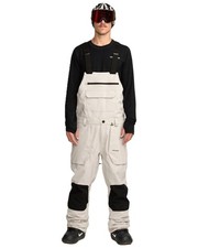 Volcom Roan Bib Overall Men's Snow Pants, Stone, Large