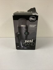  Blue Yeti Nano Premium USB Microphone Recording  Streaming - Black, T1-02