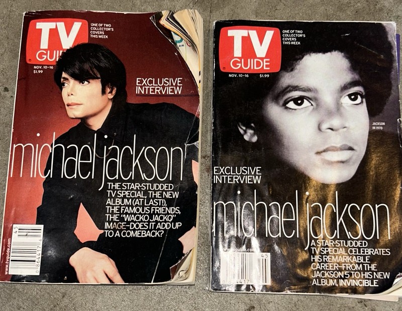 TV Guide Magazine November 10-16 2001 Michael Jackson Exclusive Interview 2 Of 2