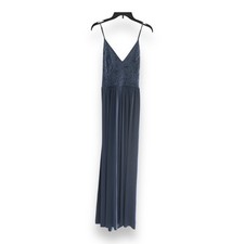 Davids Bridal Bridesmaid Dress Prom Semi Formal Style DS270003 Blue Size 14 Maxi