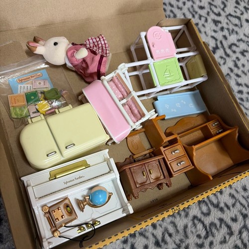 Epoch Silvanian Families Furniture Set Dollhouse Miniatures Vintage Rare