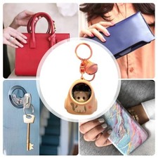 Starry Design Cartoon Keychain Flashlight with Bell for Easy Night Use