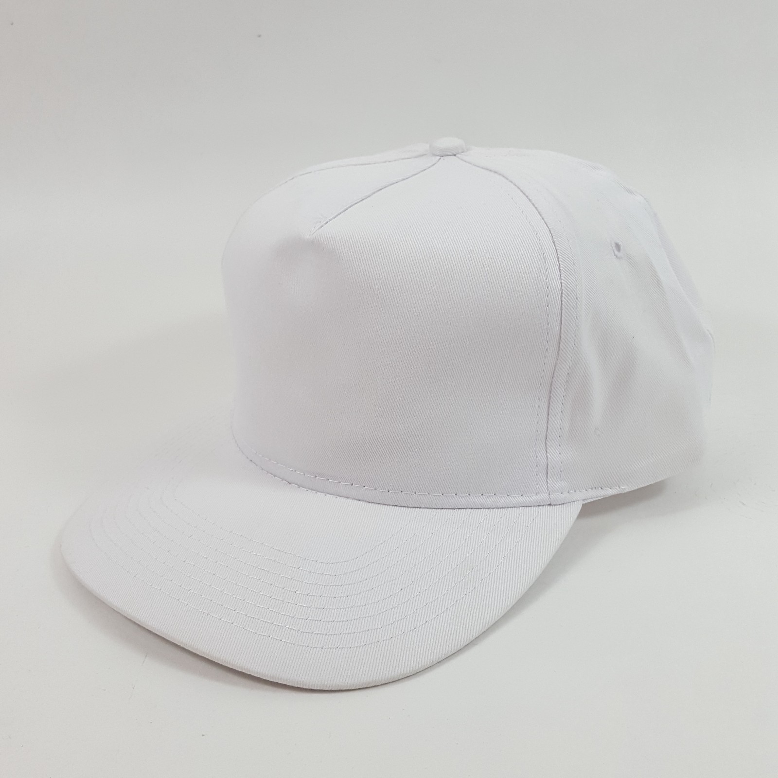 Blank White Plain Structured Snapback Adjustable … - image 2