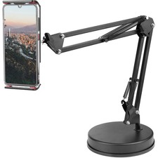 Overhead Phone Mount Stand Phone Video Stand Articulating Arm Phone Mount Tab...