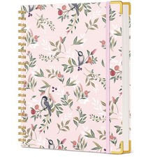 Cute Spiral Notebook Journal for Women, 200 Pages Lined Notebooks 8.5  x 1